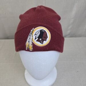 🔥 Vintage Washington Redskins Beanie Osfa NFL Embroidered 🔥
